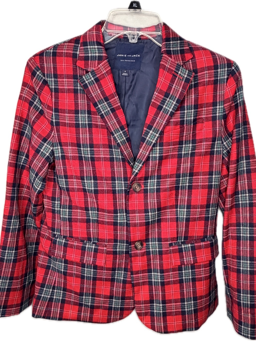 Janie and Jack Plaid Blazer